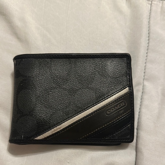 Coach Black Leather Wallet - Picture 1 of 7